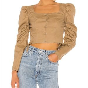 Bristol Top in Khaki Brown